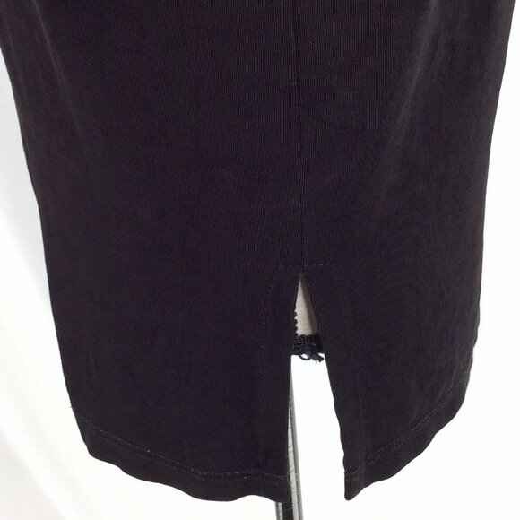 Picadilly Fashions Open Cardigan Sweater Women Small Black Slinky Acetate Travel - Picture 8 of 10